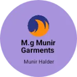 Business logo of M.G MUNIR GARMENTS
