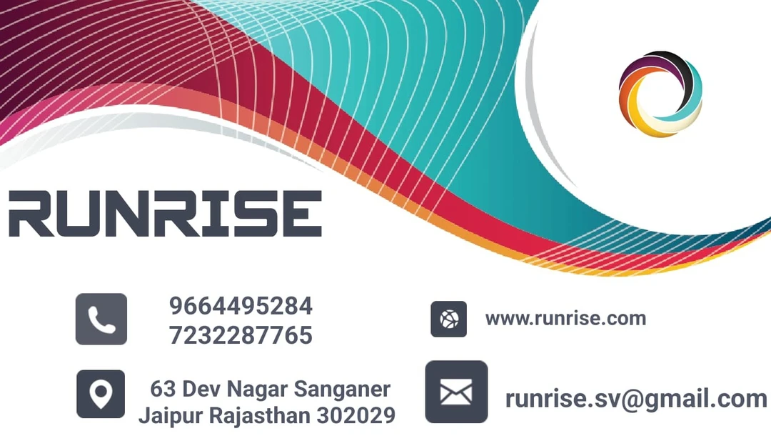 Visiting card store images of RUNRISE FASHION