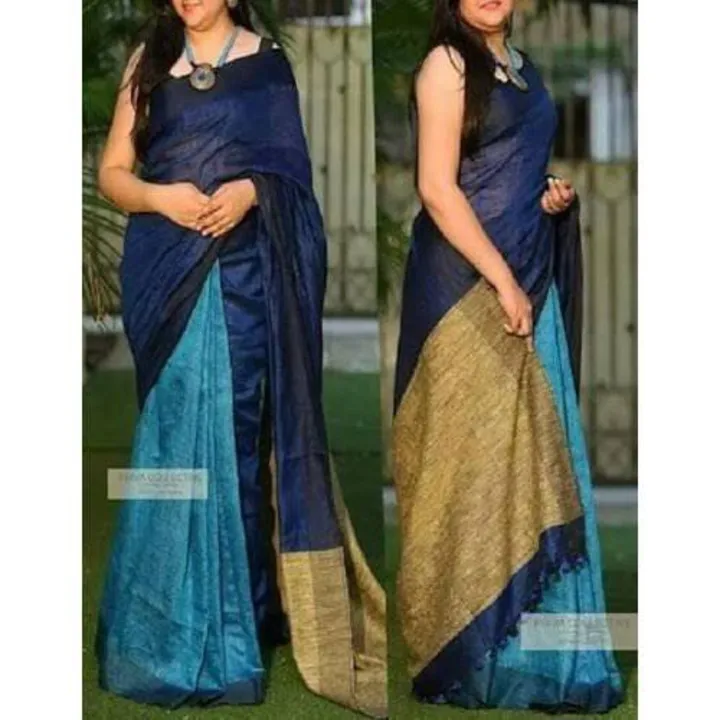 Pure linen ghichh saree  uploaded by Linen Saree Hub on 8/6/2023