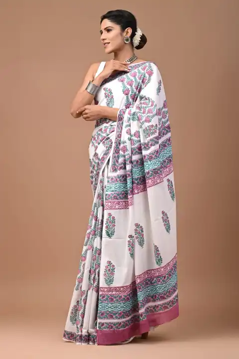 Cotton saree  uploaded by Pooja handicrafts  on 8/6/2023