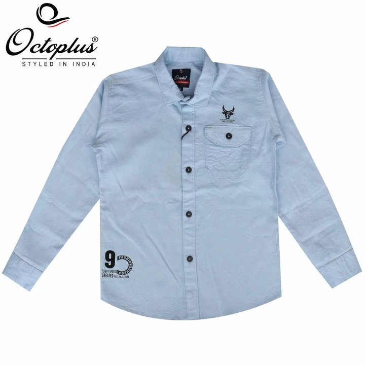 Octoplus casual Solid Plain shirts for boys  uploaded by business on 8/6/2023