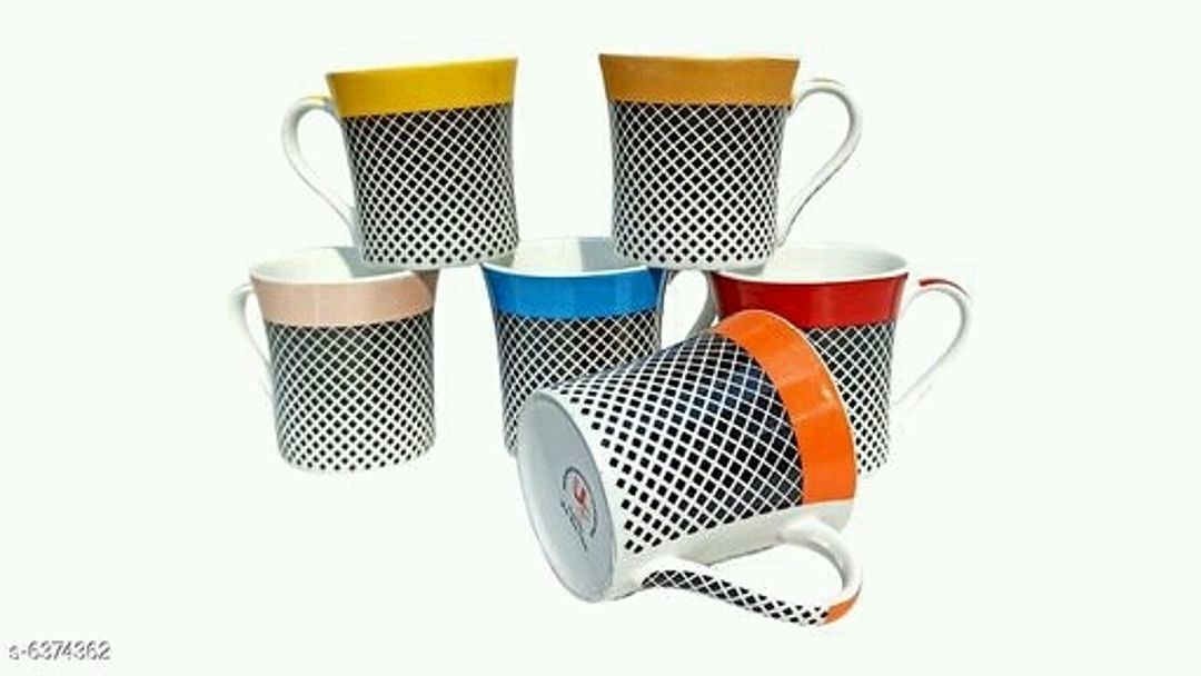 Post image Catalog Name: *Stylish Cups*
Product Name: Stylish Cups
Material: Ceramic
Type: Cup
Pack: Set of 6
Size (in ltrs): 150 ml Each
Dispatch: 2-3 Days
Easy Returns Available In Case Of Any Issue
*Proof of Safe Delivery! Click to know on Safety Standards of Delivery Partners- https://bit.ly/30lPKZF
