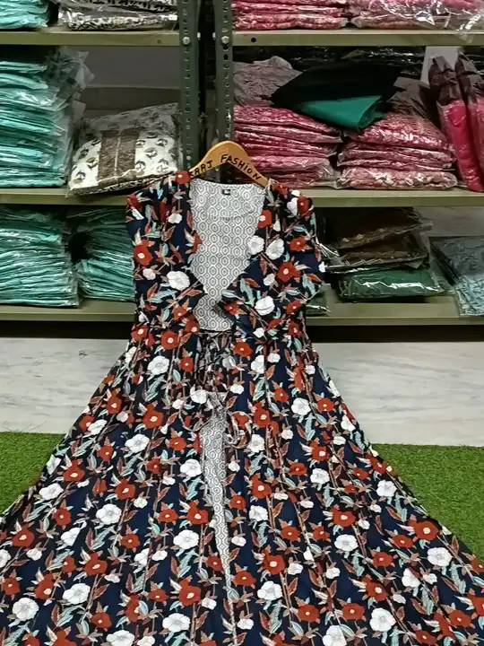 Flower print gown uploaded by RUNRISE FASHION on 8/6/2023
