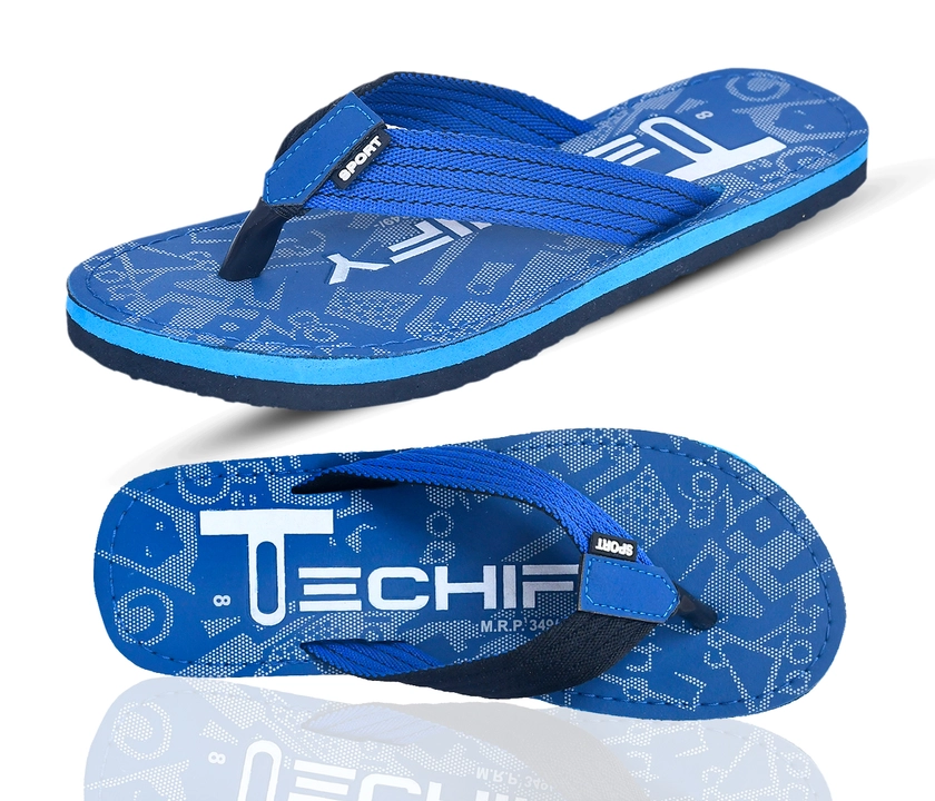 TECHIFY MENS FLIPFLOPS CHAPPAL DAILY CASUAL COMFORTABLE WEAR BLUE COLOR 6 TO 10 SIZE uploaded by business on 8/6/2023