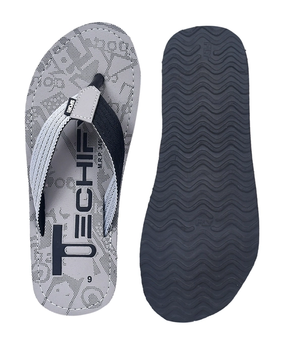 TECHIFY MENS FLIPFLOPS CHAPPAL DAILY CASUAL COMFORTABLE WEAR GREY COLOR 6 TO 10 SIZE uploaded by Techify Exports on 8/6/2023