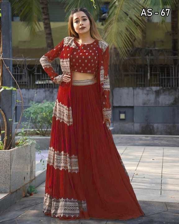 Beautiful lehnga with koti uploaded by business on 3/18/2021