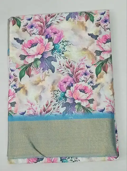 Linen digital print with blouse  uploaded by TEJAS ART on 8/6/2023