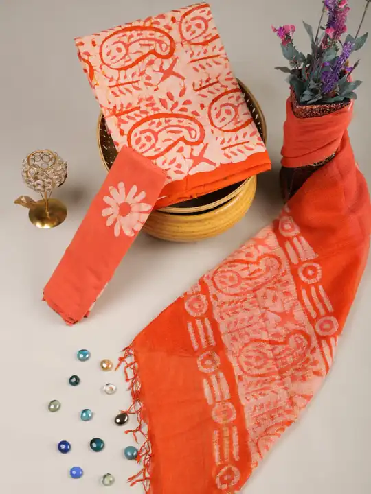 Kota doriya silk suit  uploaded by Bagru Hand Block Print Jaipur  on 8/7/2023