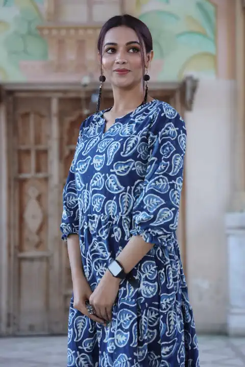 Long dress pure cotton  uploaded by Bagru Hand Block Print Jaipur  on 8/7/2023