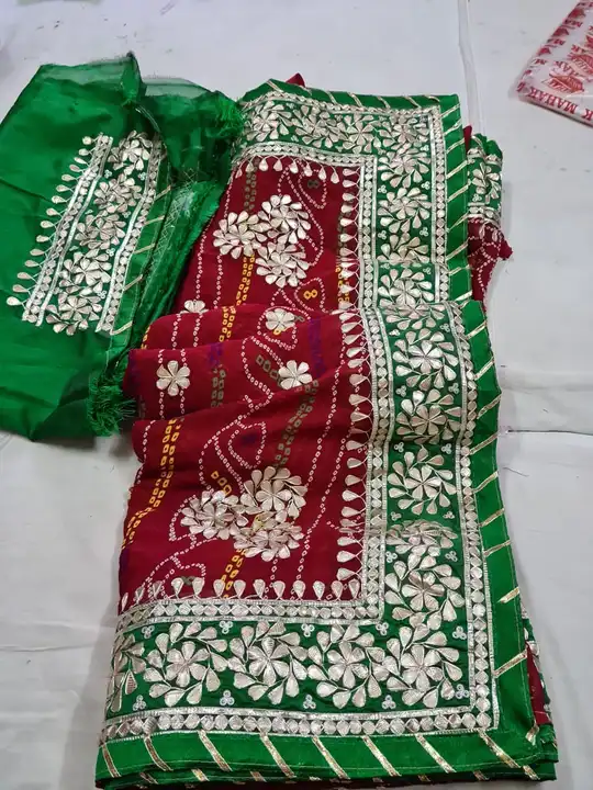 💞💞💞 *traditional bandhej chunari saree*💞💞❤️

*Ready stock*

😍😍😍😍😍😍😍😍
🌹 * *special bhan uploaded by Gotapatti manufacturer on 8/7/2023