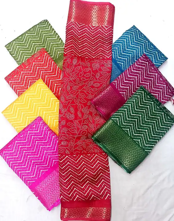 💞💞  NEW LAUNCHED**💘💘💘
SPECIAL LEHERIYA SAREE🔆🔆🔆💞💞

Fabric:- *Crystal Cotton Dobby Patta *  uploaded by Gotapatti manufacturer on 8/7/2023