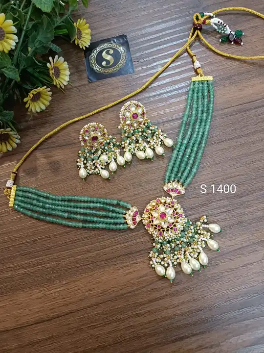 Jadtar  necklaces uploaded by Shilp creation on 8/7/2023