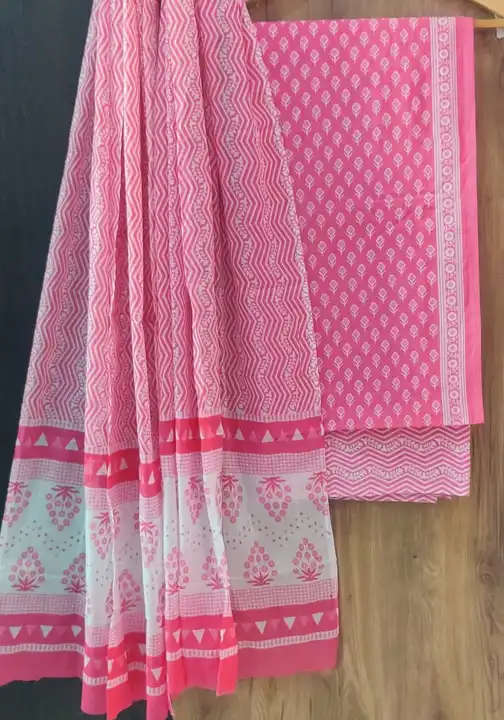 Bagru Hend block printed Cotton suit with Cotton dupatta  uploaded by business on 8/7/2023