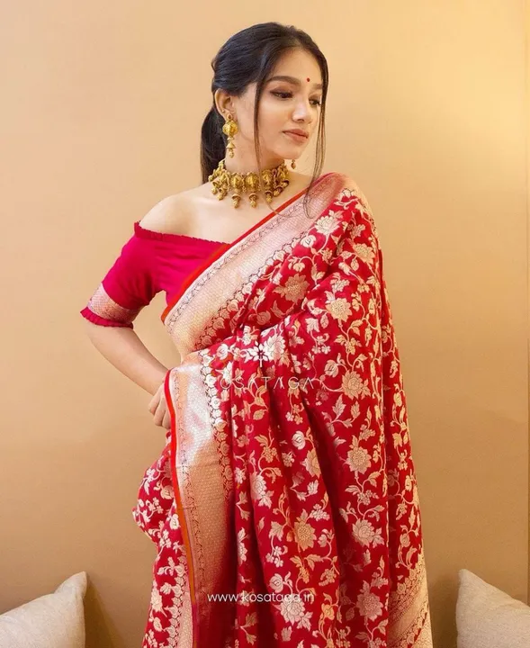 AREES:-SOFT LICHI SILK CLOTH.*

*DESIGN : BEAUTIFUL RICH PALLU & JACQUARD WORK ON ALL OVER THE SAREE uploaded by NIVA CREATION on 8/7/2023