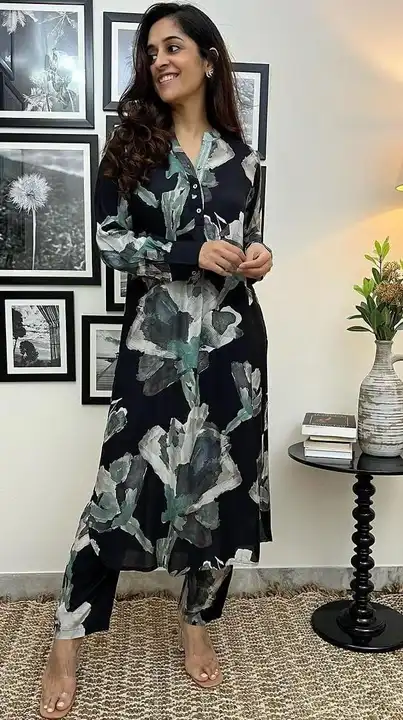 *New lounch*

Enjoy your Summer with our amazing  Printed soft Maslin kurta cord set 🥰
With trendy  uploaded by Mahipal Singh on 8/7/2023