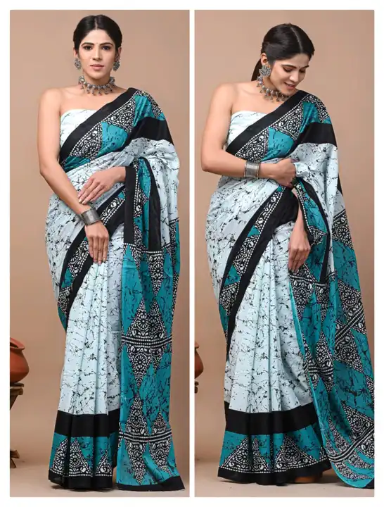 Cotton mul mul prited sarees uploaded by Biggest cotton handicarft on 8/7/2023