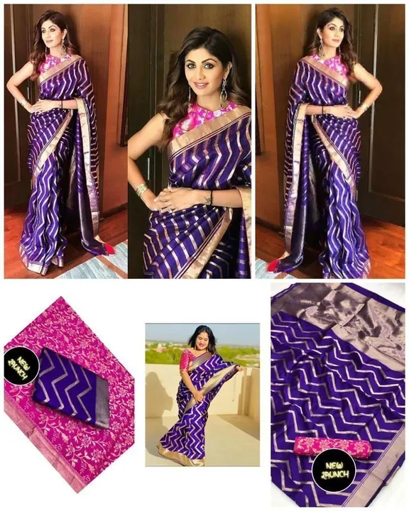 Soft lichi silk saree  uploaded by business on 8/7/2023