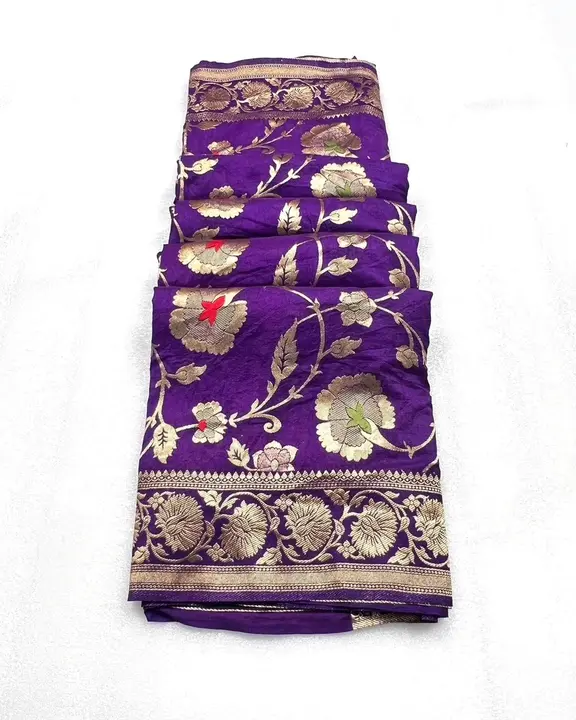 Banarasi semi Georgette saree  uploaded by Bs_textiles7 on 8/7/2023