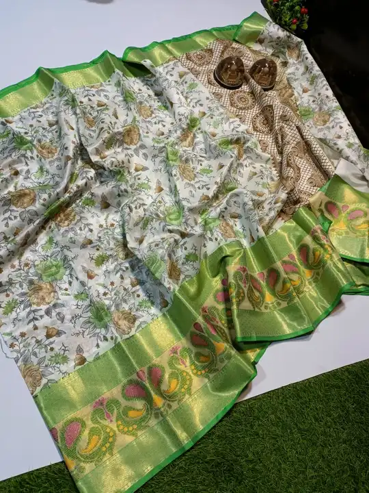 Banarasi printed saree uploaded by Bs_textiles7 on 8/7/2023