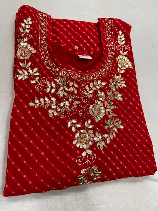 Product uploaded by Jaipuri wholesale gotta patti kurtis nd sarees on 8/7/2023