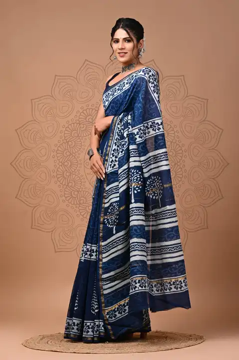 Chanderi silk sarees. uploaded by business on 8/7/2023