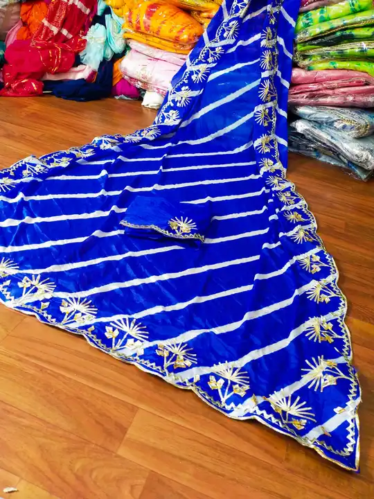 Lehriya saree uploaded by Gotta bandej manufacturer on 8/7/2023