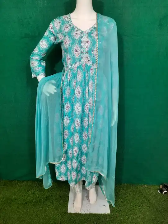 Post image Aaliya style kurti with pant and dupatta set
Heavy 14kg Rayon quality