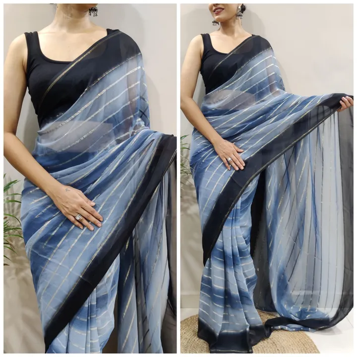 Georgette saree  uploaded by business on 8/7/2023