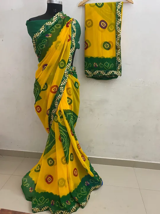 Bandhani saree collection uploaded by VINAYAK CREATION on 8/7/2023