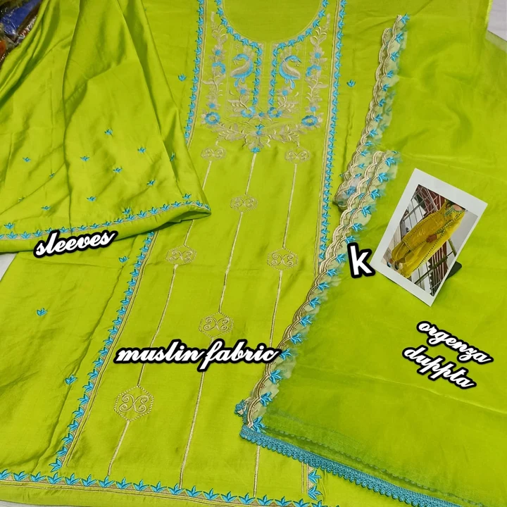 Maslin suit , more colours are available order no 7082542908  uploaded by trending.collection on 8/7/2023