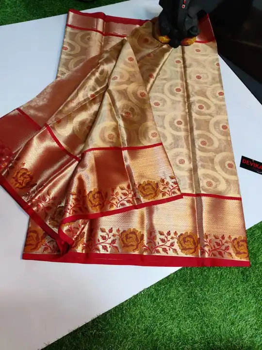 Tissue saree  uploaded by GA Fabrics on 8/7/2023