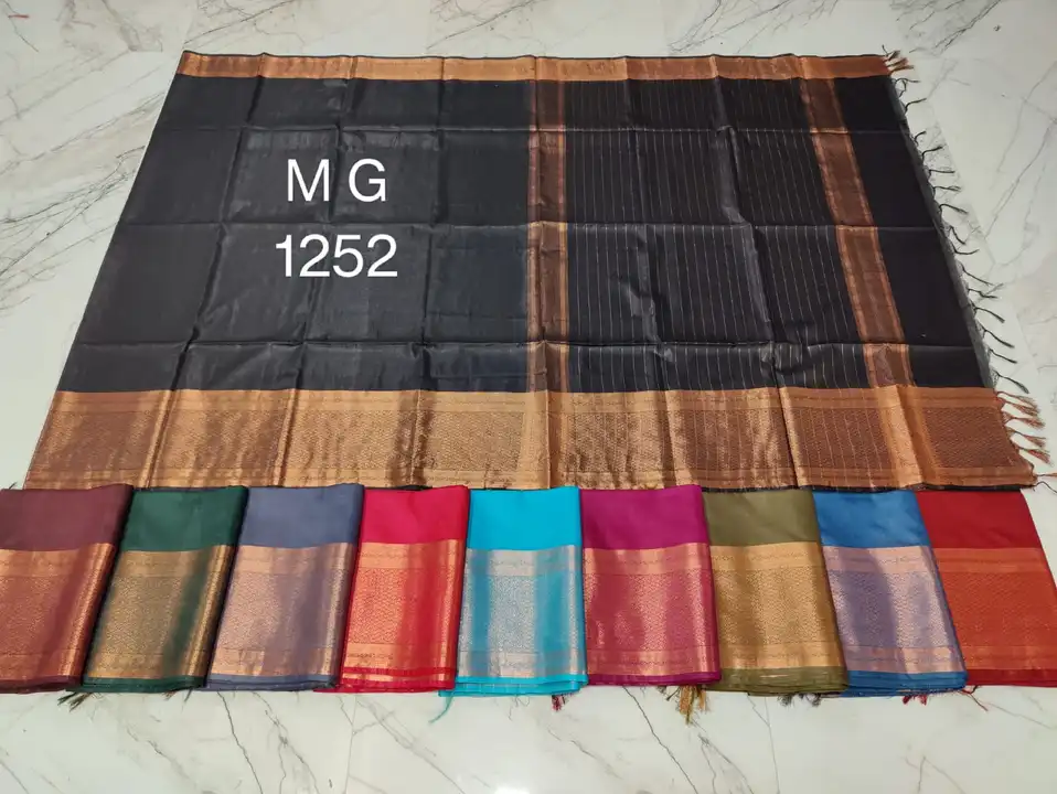 Bhagalpur cotton with jari weaving checks superb moving sarees  uploaded by M ARVIND & CO on 8/7/2023