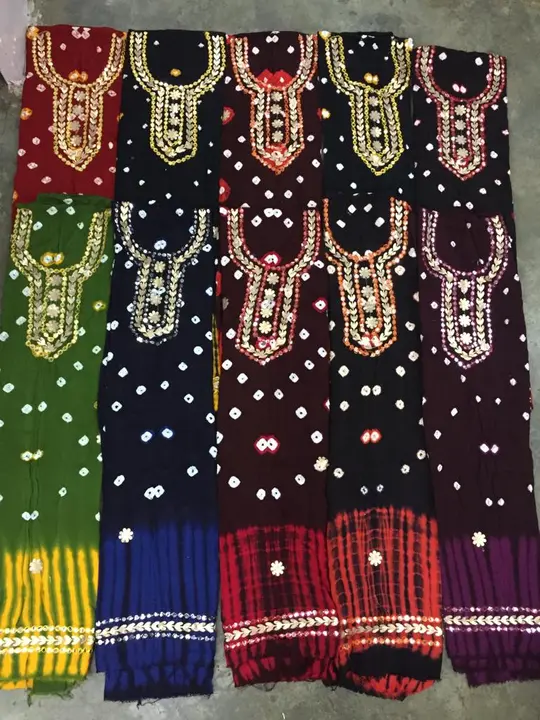 Cotton suit bandhej gota work  uploaded by business on 8/7/2023