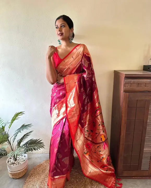 Rich pallu with allovar flower butii desing saree  uploaded by business on 8/7/2023