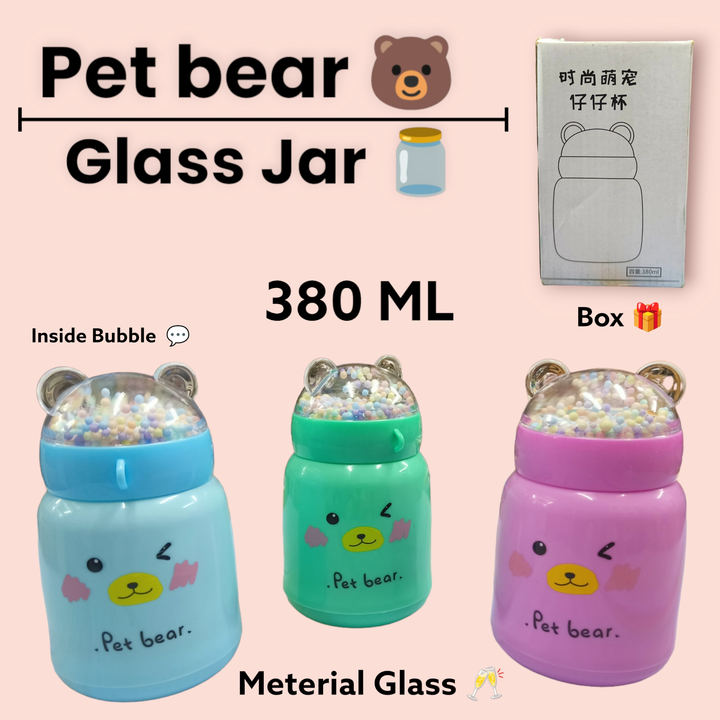 Pet bear 🐻 Glass Jar 🫙 uploaded by business on 8/7/2023