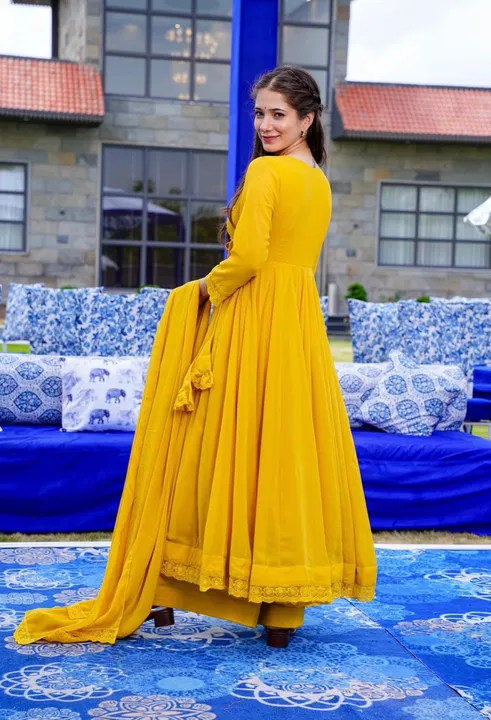 new anarkali party wear gown uploaded by business on 8/7/2023