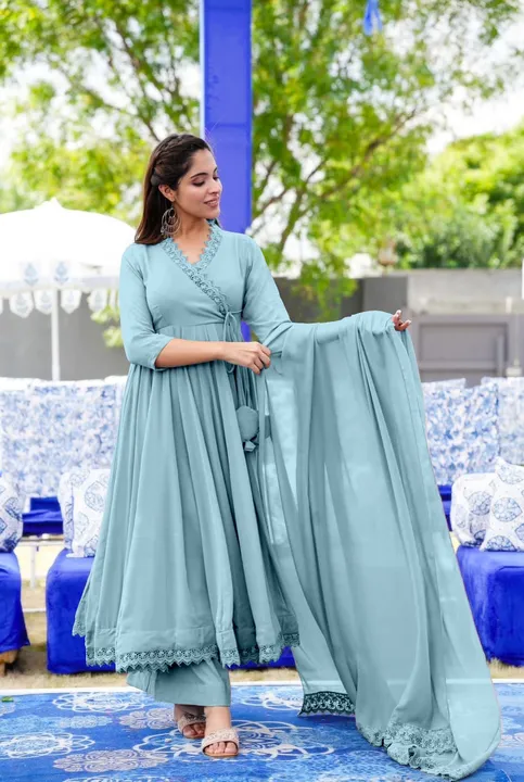 1new anarkali party wear gown uploaded by Valam fashion on 8/7/2023