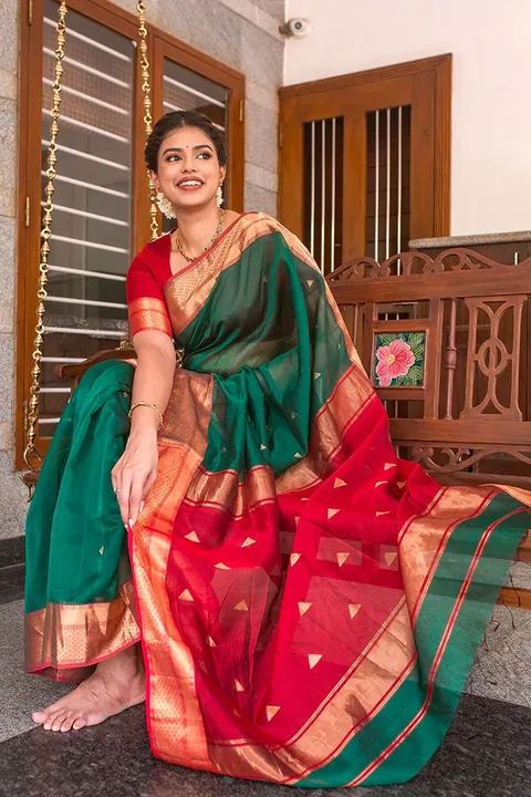 Rich pallu with allover buti design saree  uploaded by DHANANJAY CREATIONS on 8/7/2023