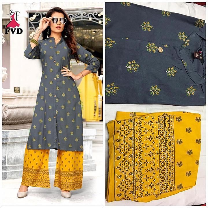 Post image *Clasic Gold-1*

🔴🎄Top : Pure Rayon 14 kg
(Foil print Full stiched )


🔴🎄Bottom : Rayon (Stiched)
Length 38+

🔴🎄Size : L,Xl,Xxl

🔴🎄Rate :  *699/-*🎄

💃💃100% Original products 💃💃

Single pic available 

🎄Ready to ship 

🎅🎄*Be happy with Quality* 🎄🎅