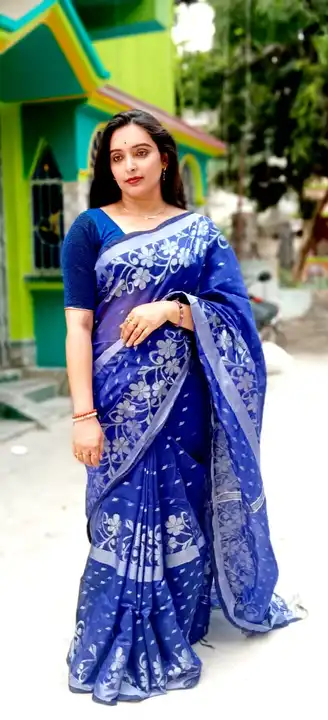 Handloom saree uploaded by Santipur saree on 8/7/2023