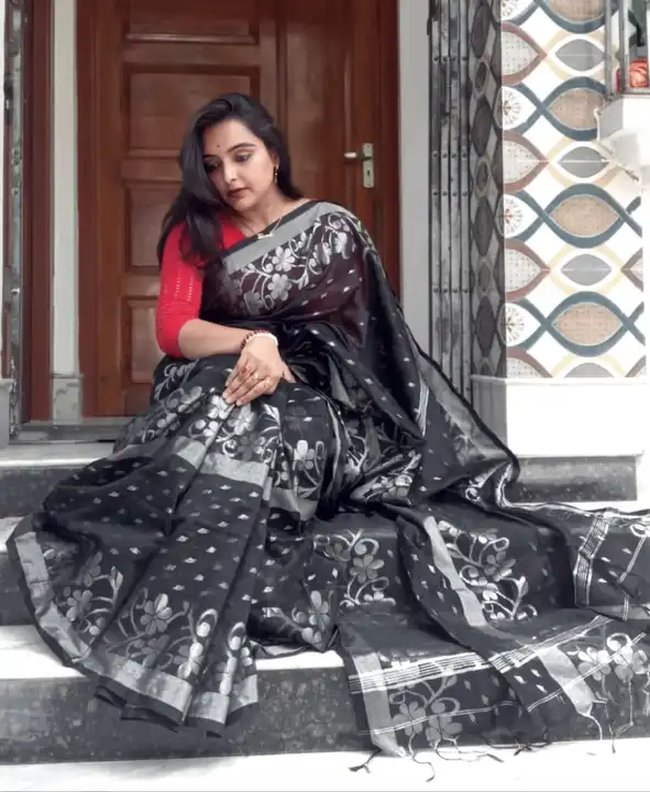 Handloom saree uploaded by Santipur saree on 8/7/2023