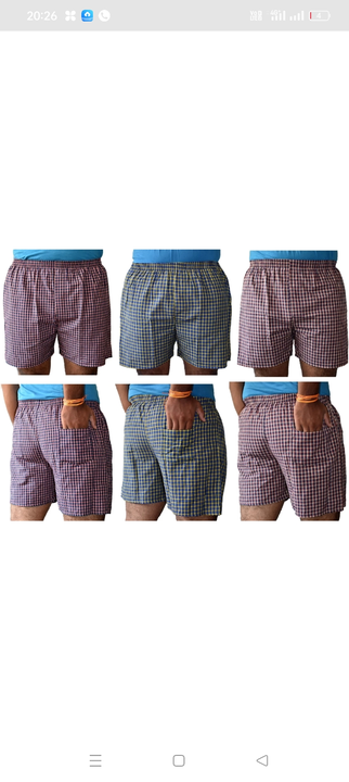 EULA check short pant uploaded by Sark clothing house on 8/7/2023