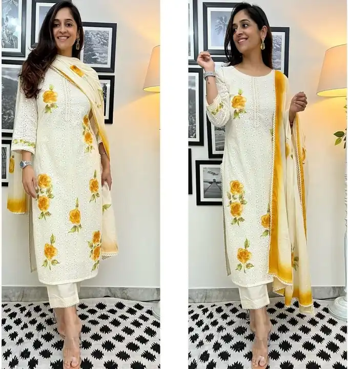 Kurta pant with dupatta uploaded by Aparna fashion club on 8/7/2023