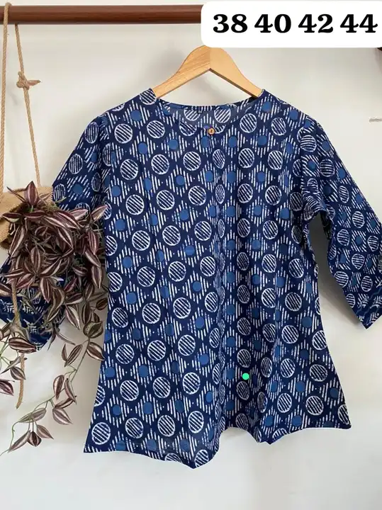 Hend block printed cotton Tops  uploaded by business on 8/7/2023