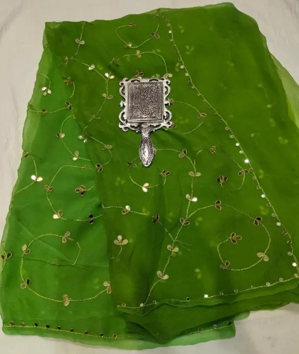 Pure diamond chiffon uploaded by Deepika Designer Saree on 8/7/2023
