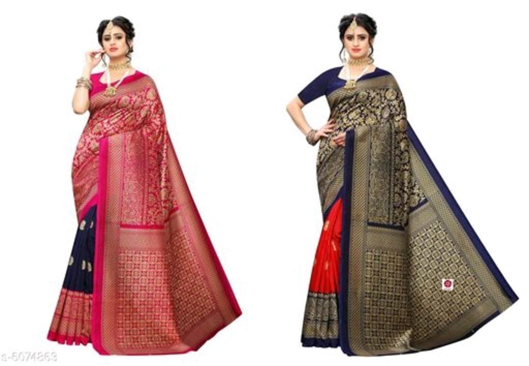 Post image Attractive art silk saree, free shipping with cod available.whatsapp number 7047907958.