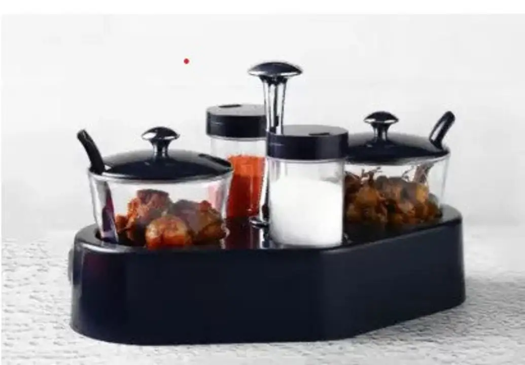 GANESH RENDY CONDIMENT SET FOR KITCHEN TRANSPARENT JAR FOR EASY TO ACCESS SPICE 1 PIECE SPICE SET (P uploaded by FASHION FOLDER on 8/7/2023