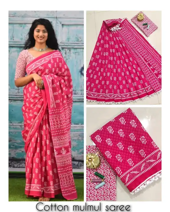 Cotton saree  uploaded by taxtile on 8/8/2023