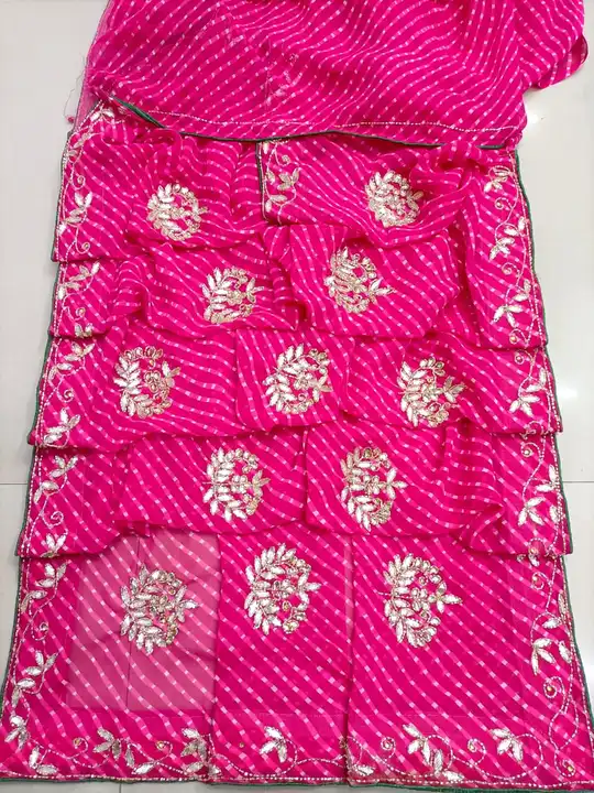 😍😍 *NEW LAUNCHED SAWAN SPECIAL MOTHRA*😍🤩

💃🏻CBC Micro Georgette Fabric *MOTHRA* Rani Colour Sa uploaded by Gotapatti manufacturer on 8/8/2023