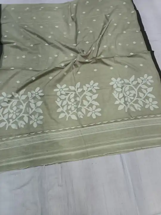 Pure Cotton By Cotton Jamdhani Saree
 uploaded by BD Textile on 8/8/2023